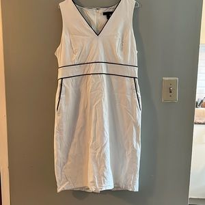 White dress w Black trim